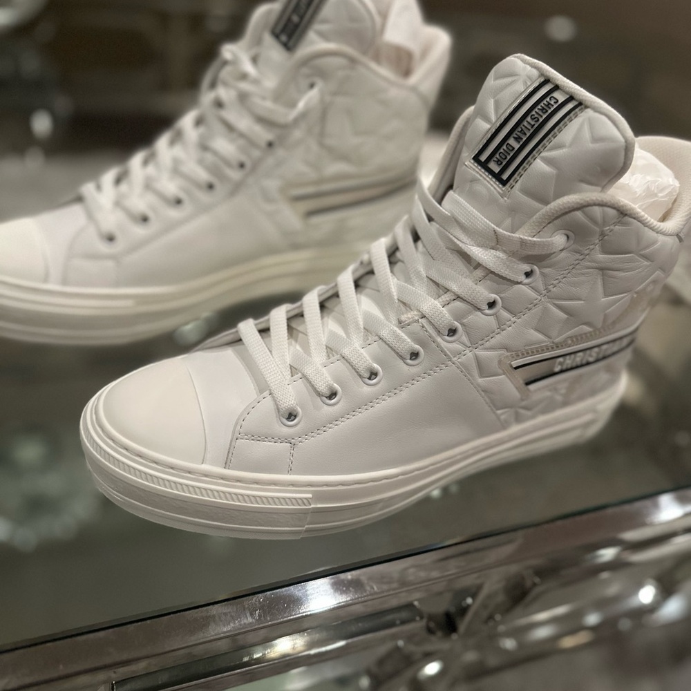 Dior Etoile EMB White High-Top Sneakers